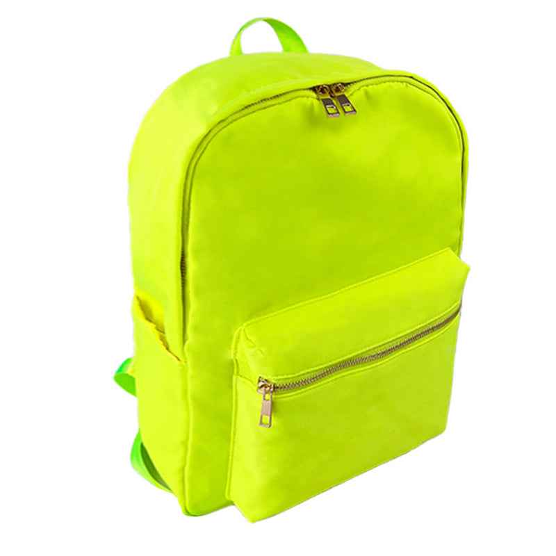 In stock waterproof backpack casual schoolbag large capacity high quality simple backpack school nylon storage bag