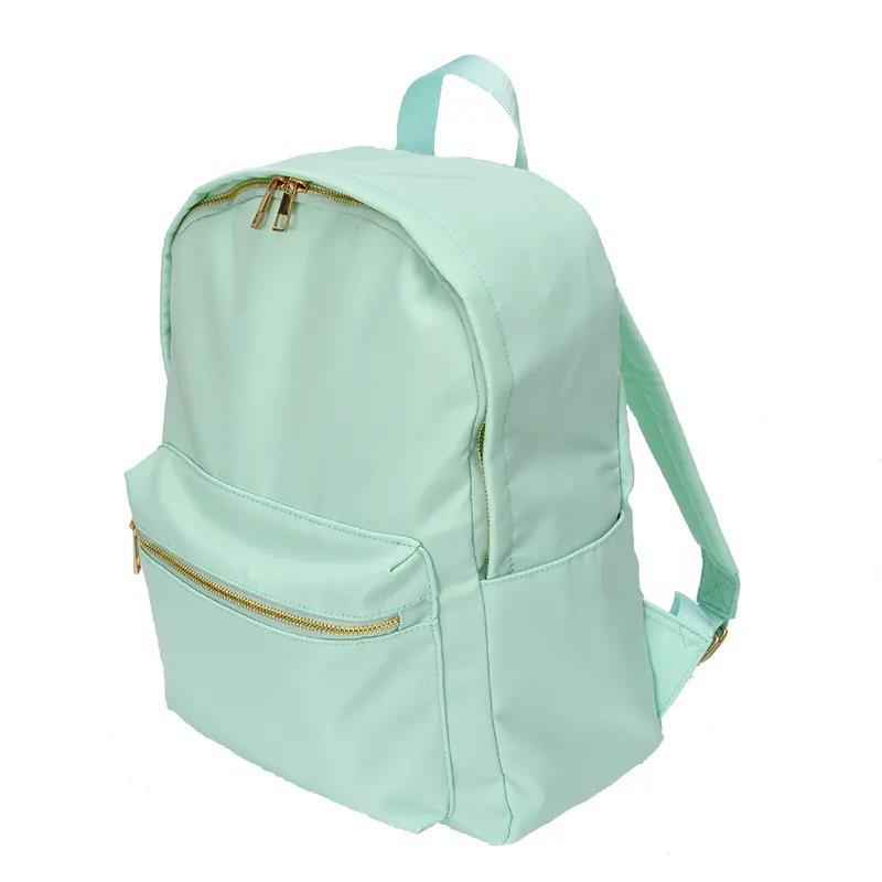 In stock waterproof backpack casual schoolbag large capacity high quality simple backpack school nylon storage bag