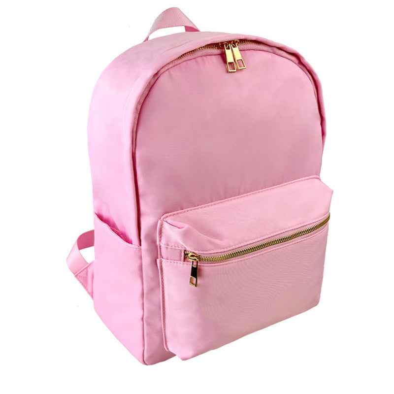 In stock waterproof backpack casual schoolbag large capacity high quality simple backpack school nylon storage bag