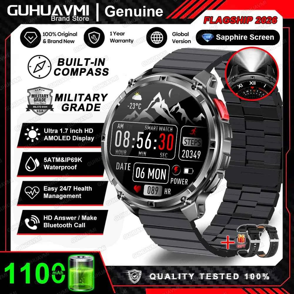 Smartwatch T-Rex 3 Pro Ultra – Edición Militar 1100mAh
