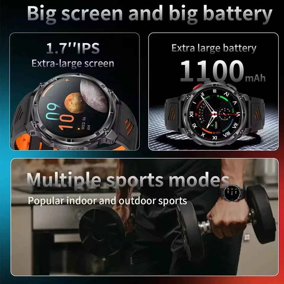 Smartwatch T-Rex 3 Pro Ultra – Edición Militar 1100mAh
