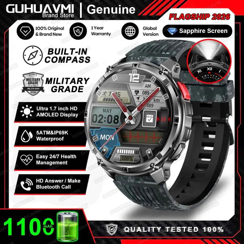 Smartwatch T-Rex 3 Pro Ultra – Edición Militar 1100mAh