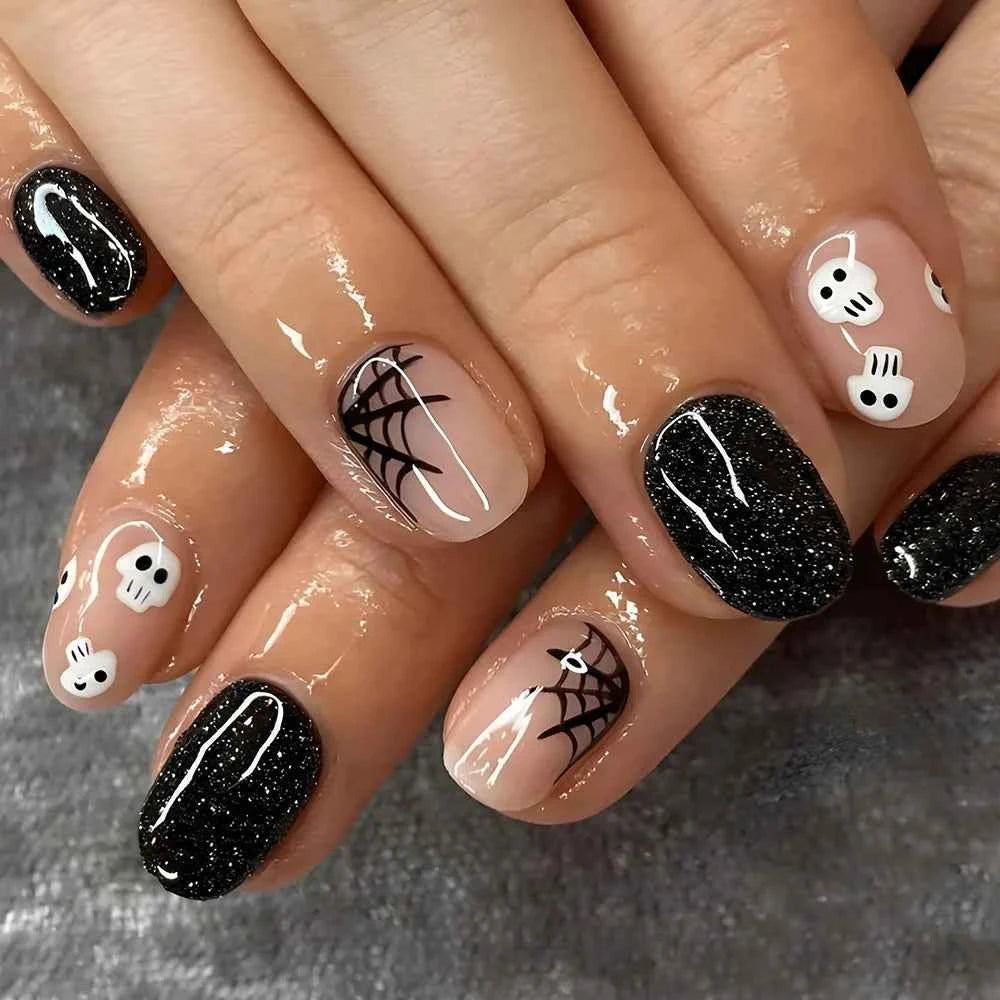 Uñas Postizas de Halloween – 24 Piezas