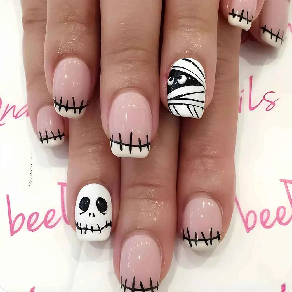 Uñas Postizas de Halloween – 24 Piezas