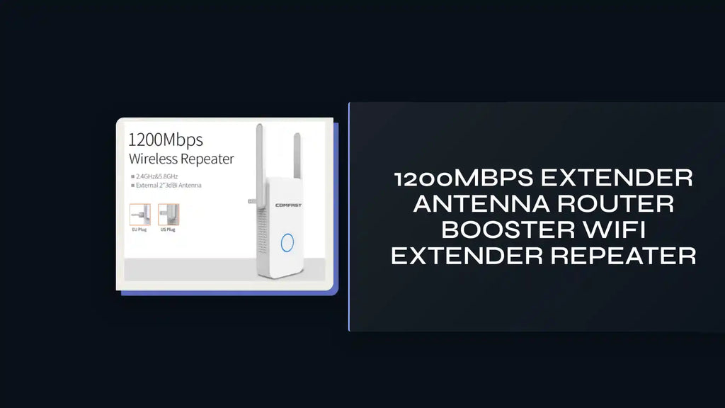 1200Mbps Extender Antenna Router Booster WiFi Extender Repeater by@Outfy