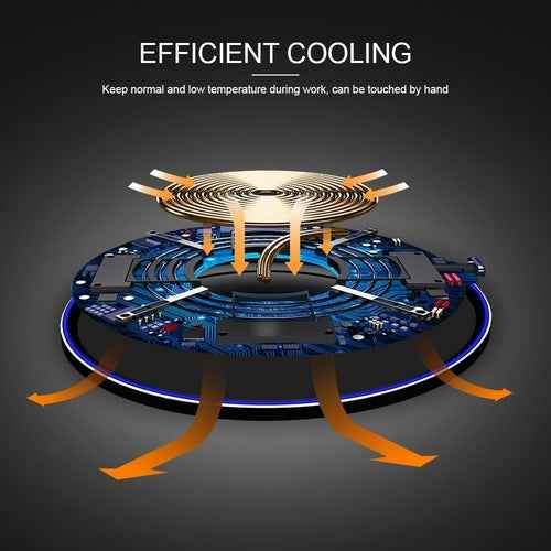 Base de carga inalámbrica Dragon W9 de 30 W